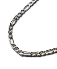Italian Silver Necklace Figaro
