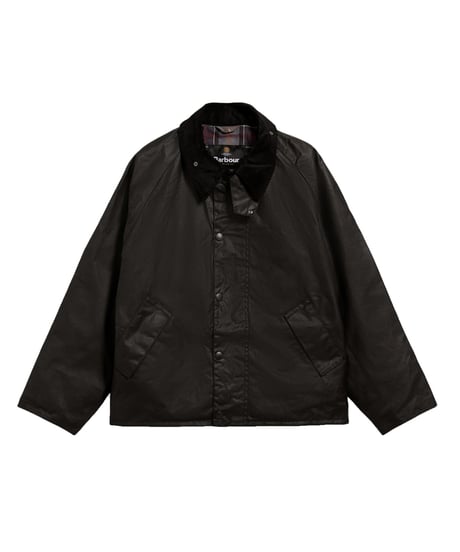 Barbour Transport Waxed Jacket Black