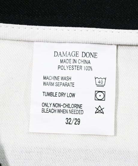 DAMAGE DONE Action Slacks Black