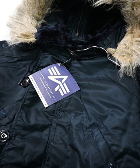 90s Deadstock Alpha N-2B Flight Jacket Navy made in USA