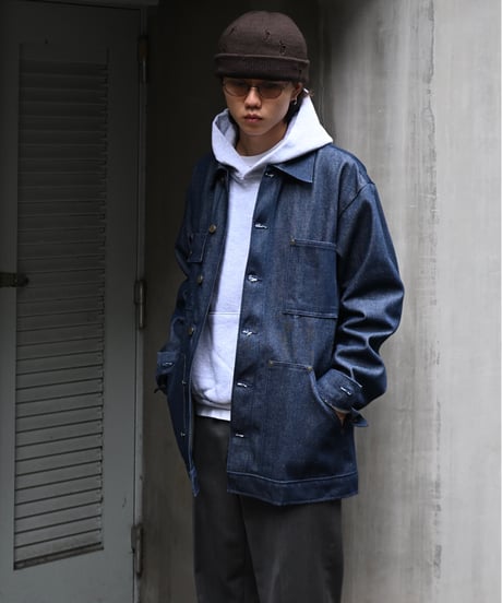 Prison Blues Denim Yard Coat Rigid Blue