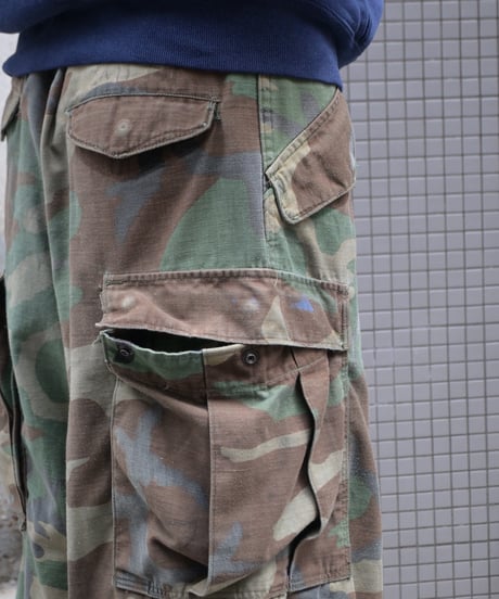 Remake Us Army M-65 Jorts Woodland Camo -4
