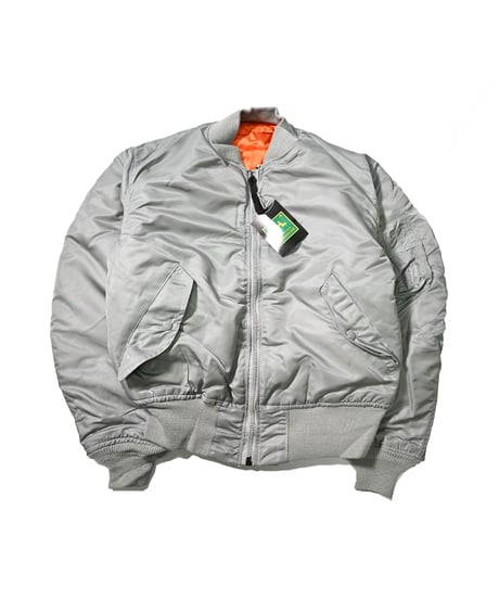 Deadstock GREENBRIER MA-1 Flight Jacket Grey EMAR Zip