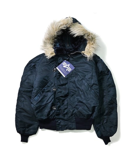 90s Deadstock Alpha N-2B Flight Jacket Navy made in USA