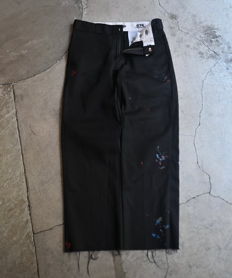 Dickies 874 Painted Work Pants Black -1