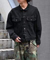 90s Levi's 70598-4159 Denim Trucker Jacket Black