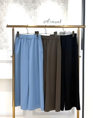 【Mylanka／ミランカ】ストレッチポンチガウチョパンツ