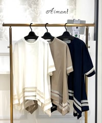 【TULUMB／トゥルム】シアーラインイレギュラーヘムプルオーバー