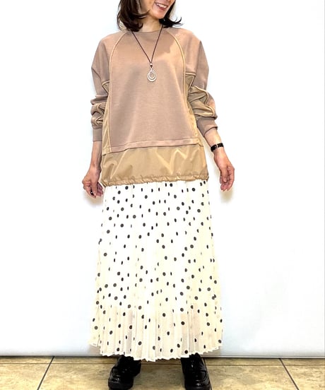【ATELIER SIX／アトリエシックス】ダンボール×異素材プルオーバー