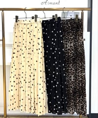 【TULUMB／トゥルム】シフォンプリントプリーツスカート