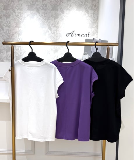 【Le MARAIS／ル マレ】ビジューロゴTシャツ