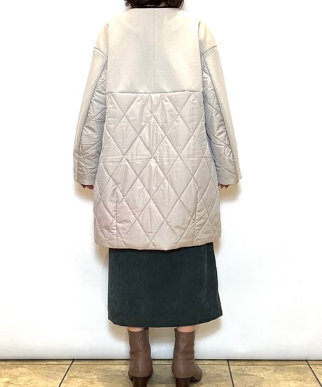 【Mylanka／ミランカ】ダンボール×キルティング切替え中綿コート