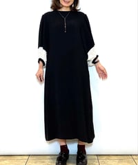 【TULUMB／トゥルム】袖シャギージョーゼットワンピース