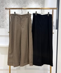 【TULUMB／トゥルム】クロップドワイドガウチョパンツ