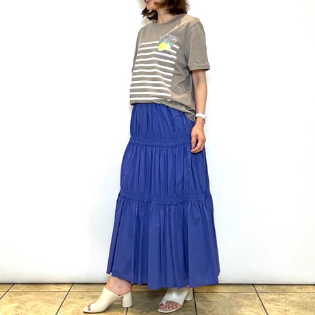 【Le MARAIS／ル マレ】レモンモチーフボーダーTシャツ