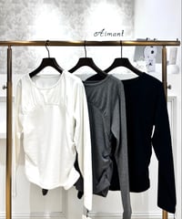 【ATELIER SIX／アトリエシックス】ベア切替えギャザープルオーバー