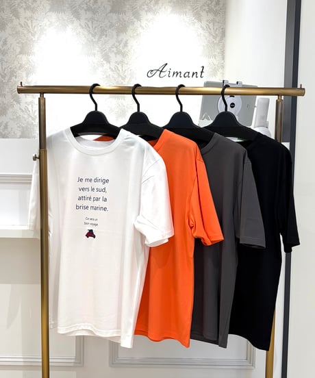 【Le MARAIS／ル マレ】フレンチロゴプリントカットソー