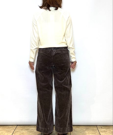 【C'EST MOIJEU／セモワージュ】ケミカルコールワイドパンツ