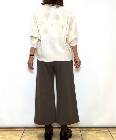 【 C'EST MOIJEU／セモワージュ】シャイニードットニットプルオーバー