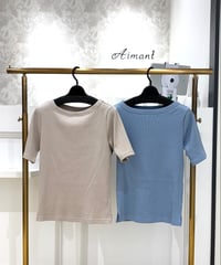 【ATELIER SIX／アトリエシックス】MIXラメテレコリブカットソー