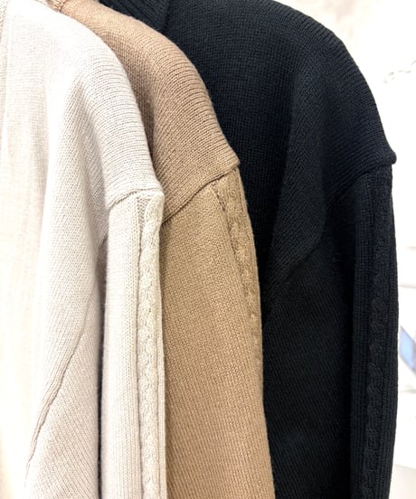 【COUVEE／クベ】中綿ベスト+ニットワンピースツインセット