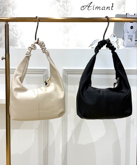 【atelier brugge×LAURA DI MAGGIO】レザースタッズワンショルダーバッグ