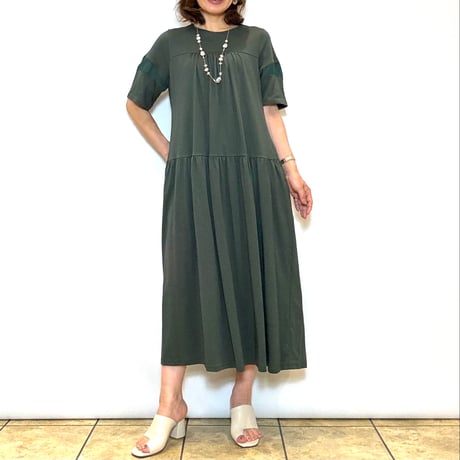 【couvee／クベ】ティアードカットワンピース