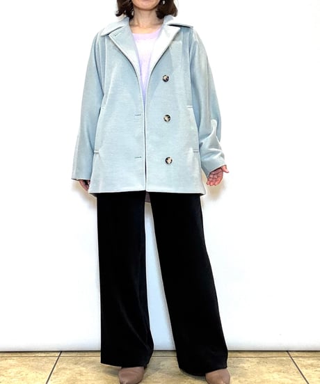 【TULUMB／トゥルム】ウール混シャギージャージドルマンコート