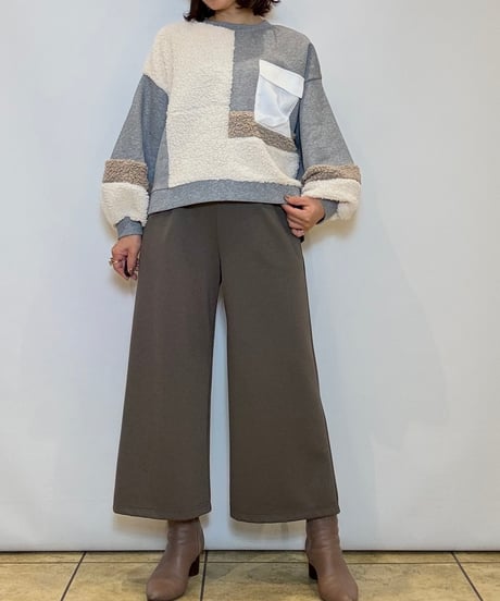 【TULUMB／トゥルム】裏起毛裏毛×ボアプルオーバー