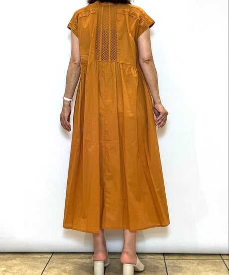 【NOUQUE／ヌーク】ピンタックレース切替ワンピース
