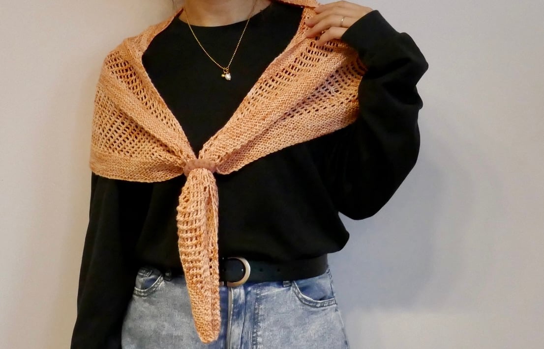 Reyna Shawl キット（印刷パターン・日本語解説付き） | yonayonaknitting
