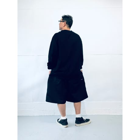STUMPSTAMP OVERLOCK CONTRAST CUFFS L/S TEE "BLACK”