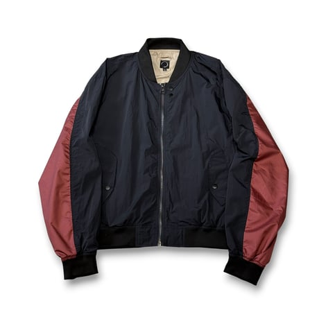 STUMPSTAMP NON PADDED TYPE MA-1 "BLACK × WINE RED"