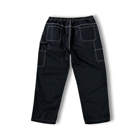 STUMPSTAMP PAINTER PANTS "BLACK WITH WHITE STITCH"