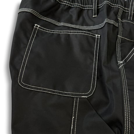 STUMPSTAMP PAINTER PANTS "BLACK WITH WHITE STITCH"