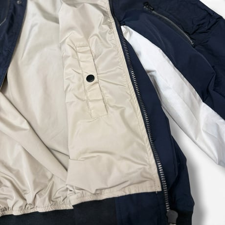 STUMPSTAMP NON PADDED TYPE MA-1 "BLACK × WHITE"