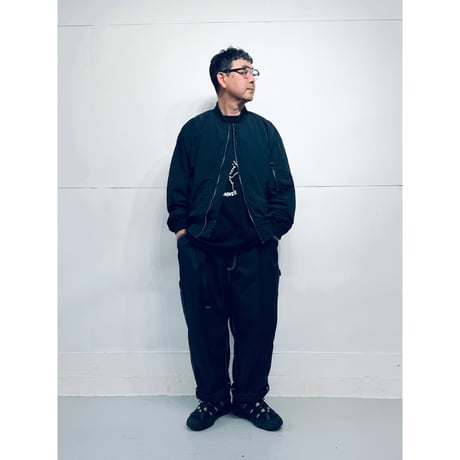 STUMPSTAMP NON PADDED TYPE MA-1 "BLACK × BLACK"