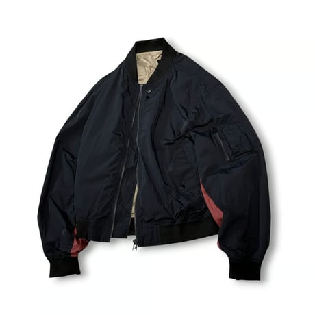 STUMPSTAMP NON PADDED TYPE MA-1 "BLACK × WINE RED"