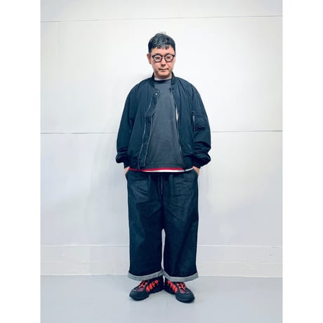 STUMPSTAMP NON PADDED TYPE MA-1 "BLACK × WINE RED"