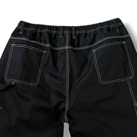 STUMPSTAMP PAINTER PANTS "BLACK WITH WHITE STITCH"