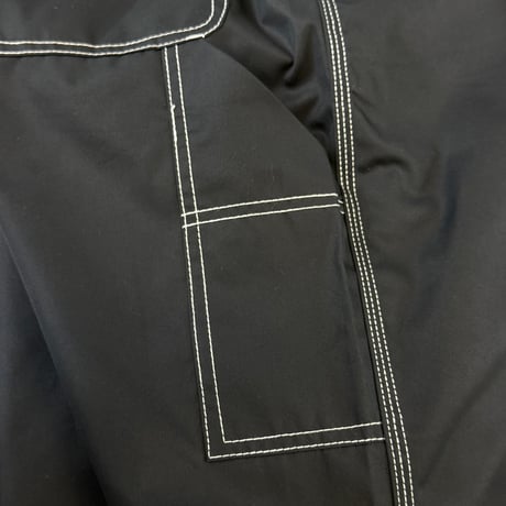 STUMPSTAMP PAINTER PANTS "BLACK WITH WHITE STITCH"