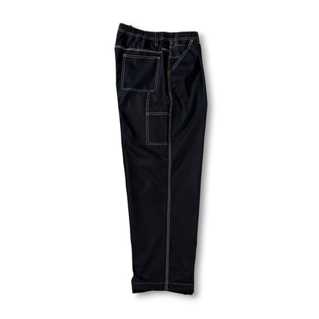 STUMPSTAMP PAINTER PANTS "BLACK WITH WHITE STITCH"