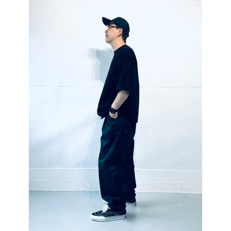 STUMPSTAMP PAINTER PANTS "BLACK WITH BLACK STITCH"