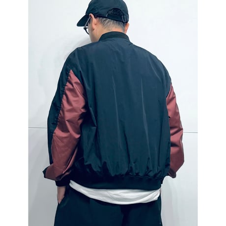 STUMPSTAMP NON PADDED TYPE MA-1 "BLACK × WINE RED"