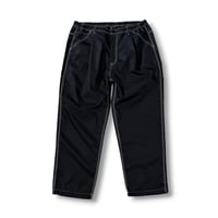 STUMPSTAMP PAINTER PANTS "BLACK WITH WHITE STITCH"