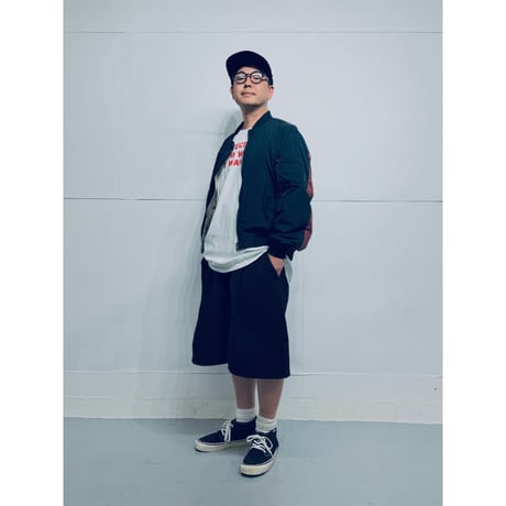 STUMPSTAMP NON PADDED TYPE MA-1 "BLACK × WINE RED"