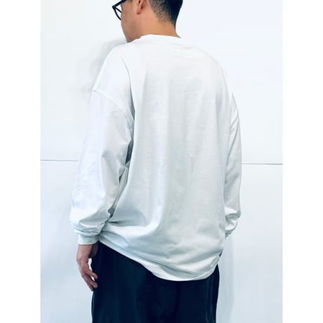 STUMPSTAMP OVERLOCK CONTRAST CUFFS L/S TEE "WHITE”