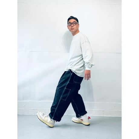 STUMPSTAMP OVERLOCK CONTRAST CUFFS L/S TEE "ASH”