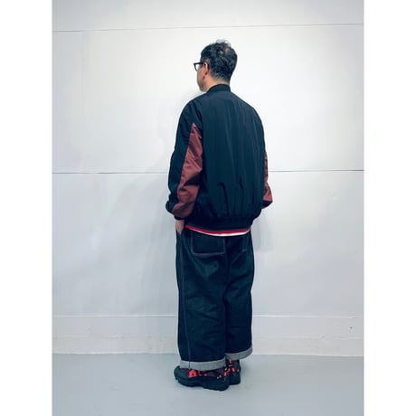 STUMPSTAMP NON PADDED TYPE MA-1 "BLACK × WINE RED"