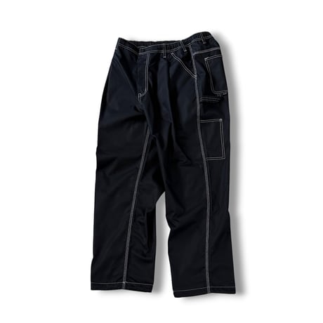 STUMPSTAMP PAINTER PANTS "BLACK WITH WHITE STITCH"
